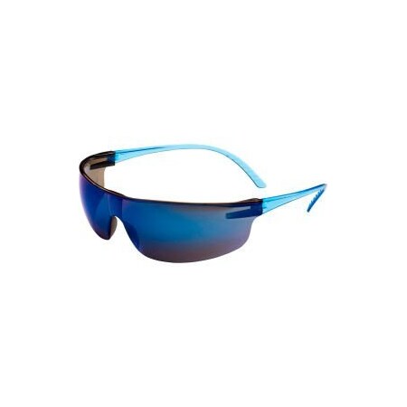 Honeywell North Uvex SVP206 Safety Glasses, Blue Frame, Blue Mirror Lens, ScratchResistant SVP206